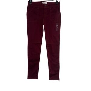 Abercrombie Girls Maroon Skinny Jeans Size 14 NEW